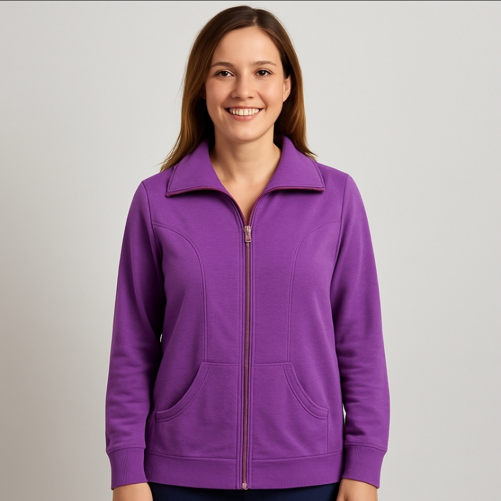 Lizwear Purple Camping Shacket Womens Size XL